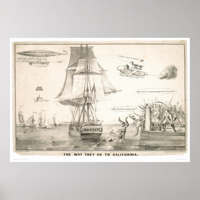 Pôster The Way They go to California (0478A) (Frente)