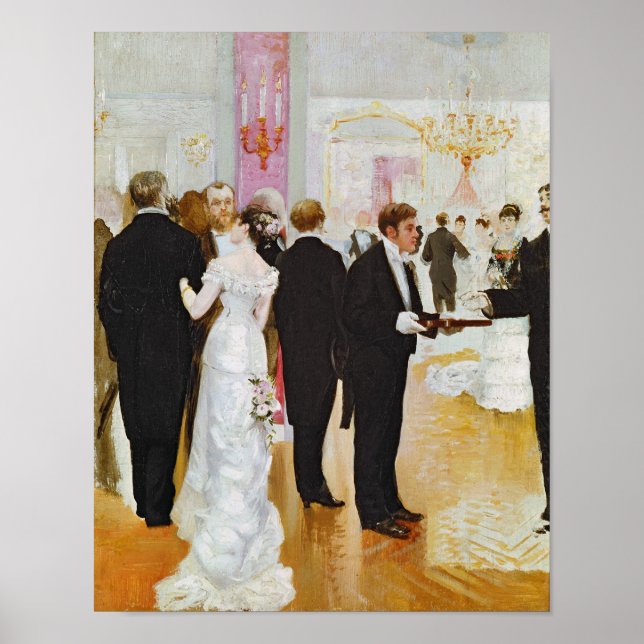 Pôster The Wedding Reception, c.1900 (Frente)