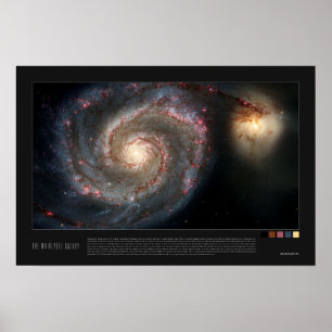 Poster The Whirlpool Galaxy (51a, M51a, NGC 5194)
