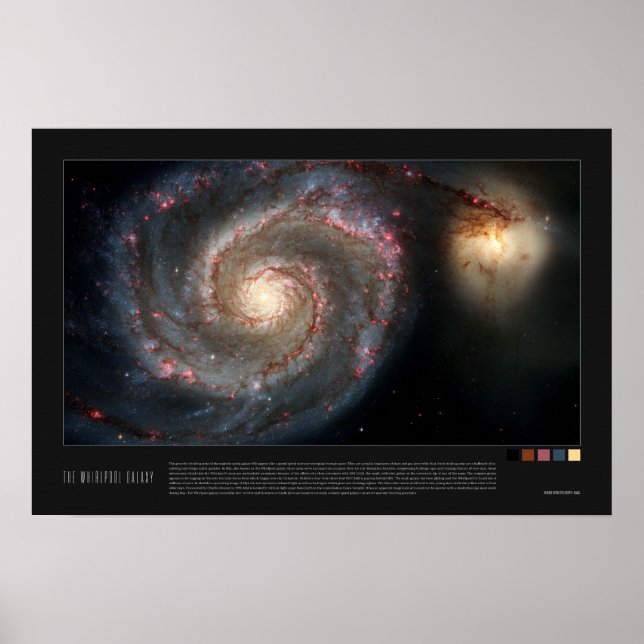 Poster The Whirlpool Galaxy (51a, M51a, NGC 5194) (Frente)