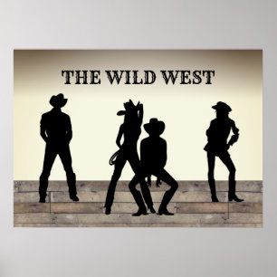 Poster The Wild West Custom Text