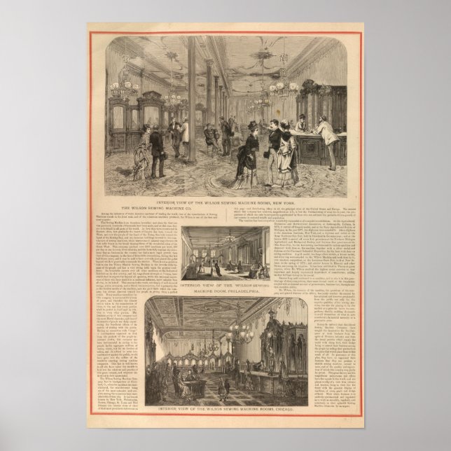 Poster The Wilson Sewing Machine Company (Frente)