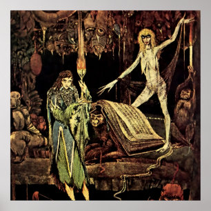 Poster "The Witch's Kitchen" por Harry Clarke