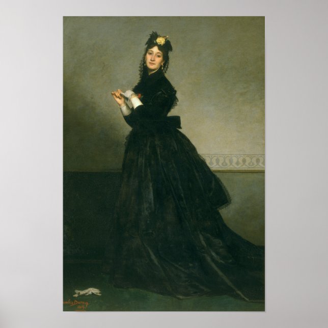 Pôster The Woman with the Glove, 1869 (Frente)
