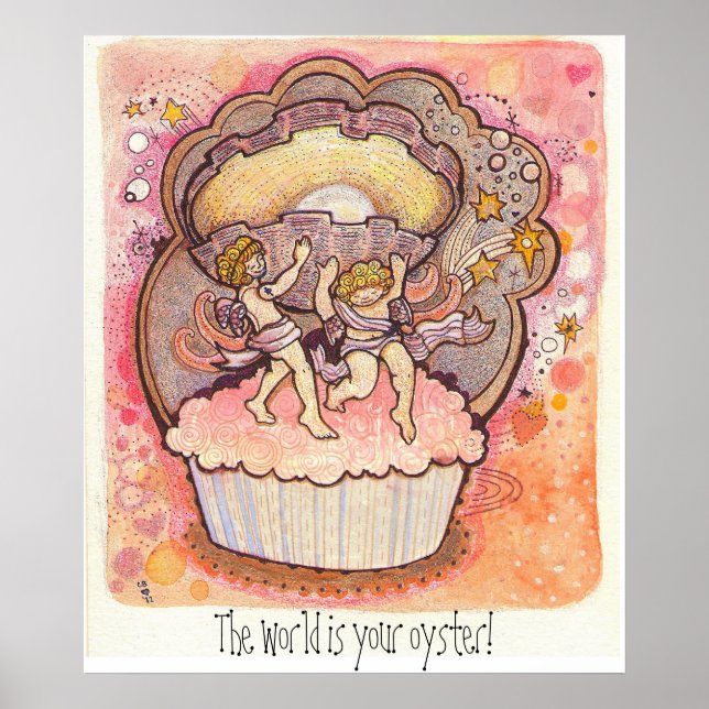 Poster The world is your oyster! (Frente)