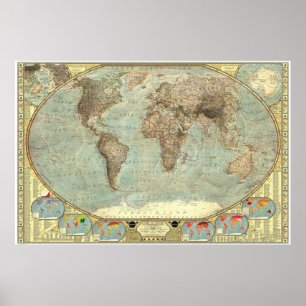 Poster The World - Stereotypes Map