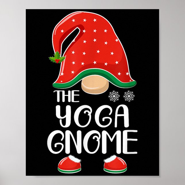 Poster The Yoga Gnome Elf Matching Family Group Christmas (Frente)