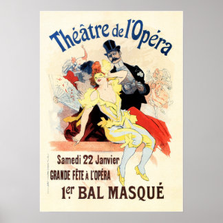 Poster THEATER DE OPERA Theater Advertising Jules Cheret