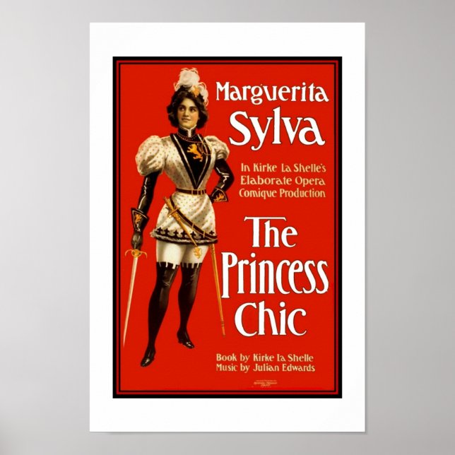 Poster Theater Vintage "The Princess Chic" (Frente)