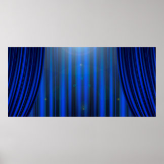 Poster Theatre movie theater curtain strip