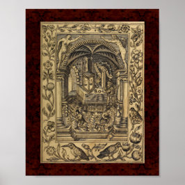 Pôster Theatrum Chemicum: 1652 Ilustração de Alquimia