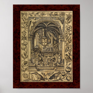 Pôster Theatrum Chemicum: 1652 Ilustração de Alquimia