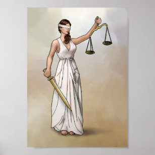 Poster Themis - Lady Justice