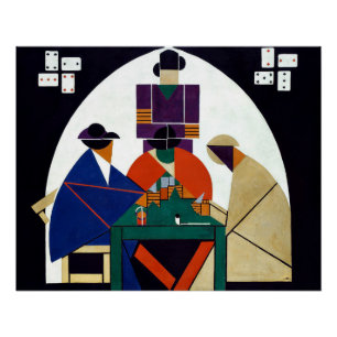 Pôster Theo van Doesburg - Jogadores de Cartas