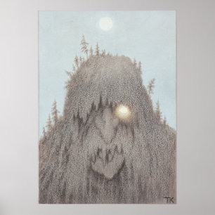 Poster Theodor Kittelsen, Troll florestal