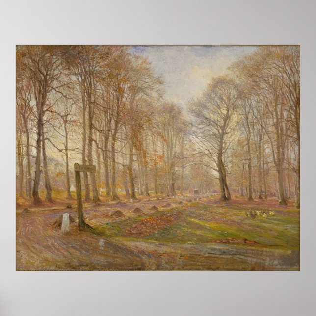 Poster Theodor_Philipsen_-_deer park copenhagen (Modifica (Frente)