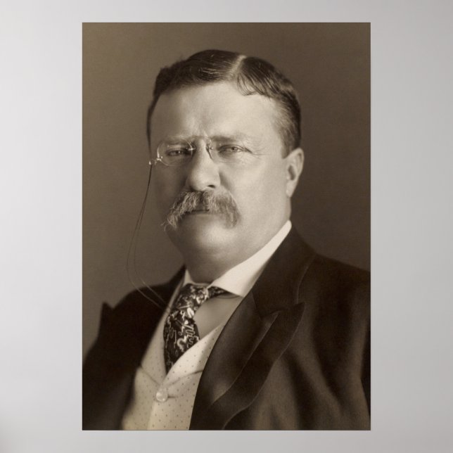Poster Theodore Roosevelt, 26º presidente dos EUA (Frente)