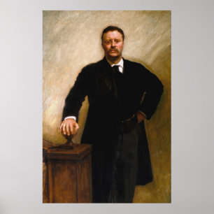 Pôster THEODORE ROOSEVELT Retrato De John Singer Sargent