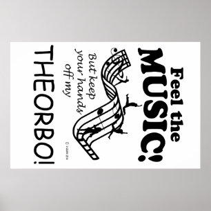 Pôster Theorbo Sente A Música