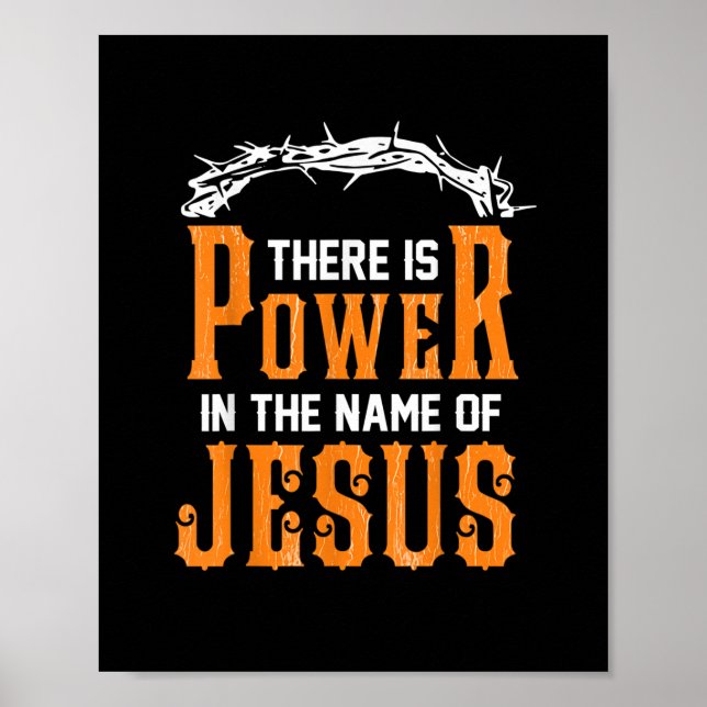 Poster There is power in the name of Jesus (Frente)