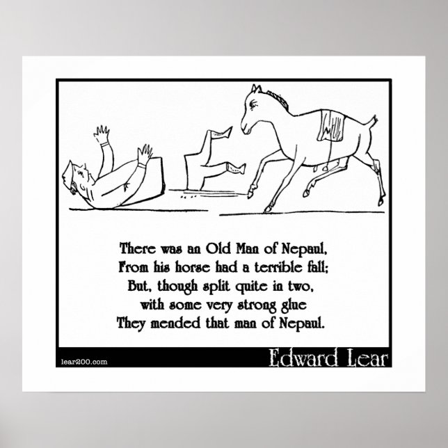 Poster There was an Old Man of Nepaul (Frente)