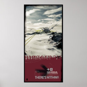 Poster THERE'S NOTHING (linho)