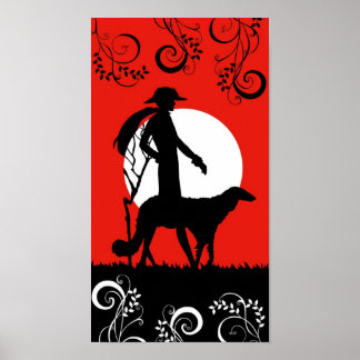 Pôster THERESA em vermelho