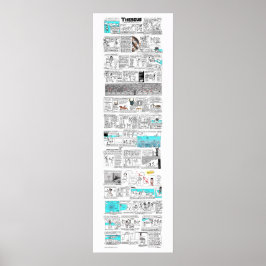 Poster Theseus and the Minotaur - greekmythcomix strip