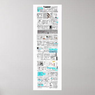 Pôster Theseus e Minotaur - greekmythcomix