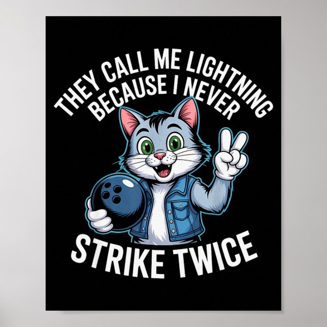 Poster They Call Me Lightning Because I Never Strike Twic (Frente)