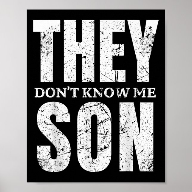 Poster They Dont Know Me Son Bodybuilder Workout Gym Moti (Frente)