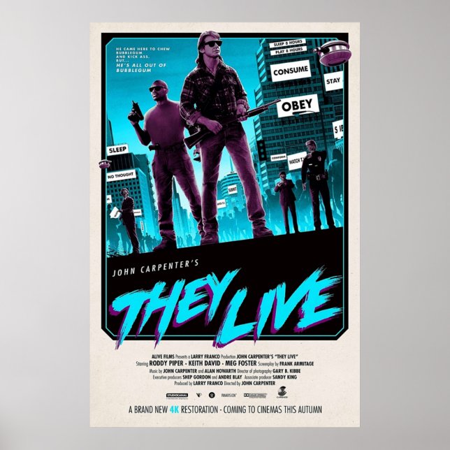 Poster They Live (Frente)