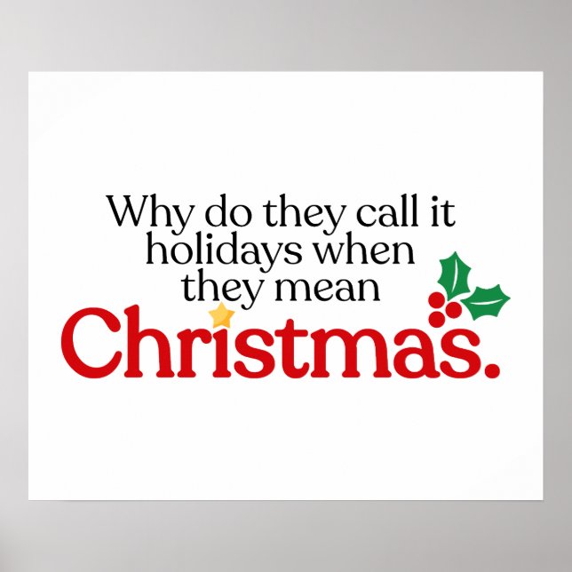 Poster They mean Christmas (Frente)