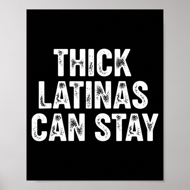Poster Thick Latinas Can Stay  (Frente)