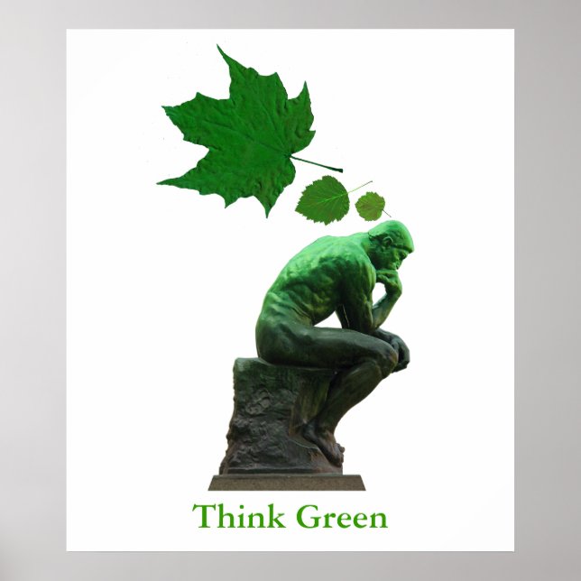 Poster Think Green (Frente)