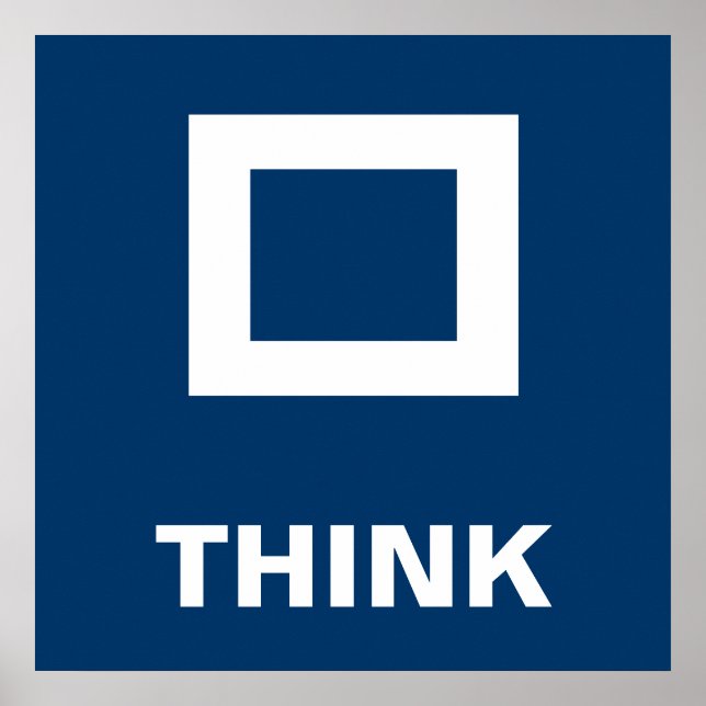 Poster Think outside the box (Frente)