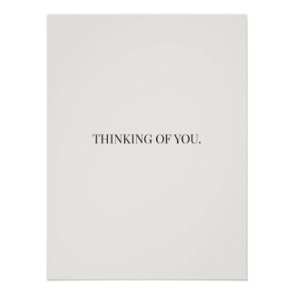 Pôster Thinking of You Poster – Gentle Support Quote 