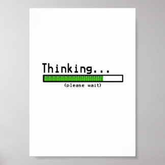 Poster Thinking, Please Wait