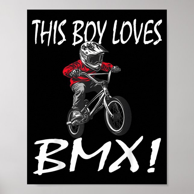 Poster This Boy Loves Bmx, Kids Bmx  (Frente)