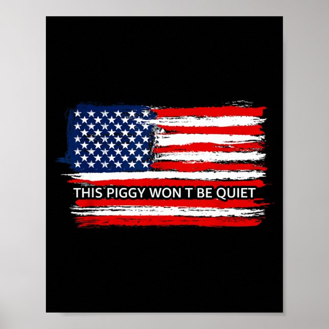Poster This Ggy Won't Be Quiet Funny Flag  (Frente)