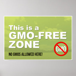 Poster This is a GMO-Free Zone window sign