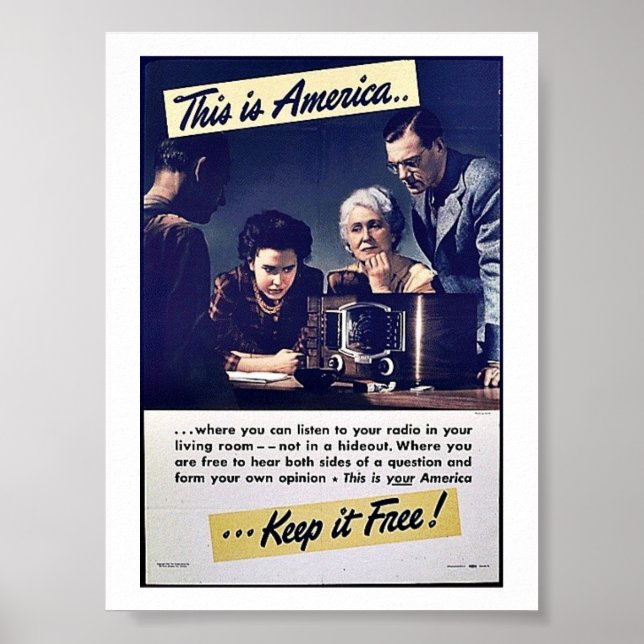 Poster This Is America Keep It Free! (Frente)