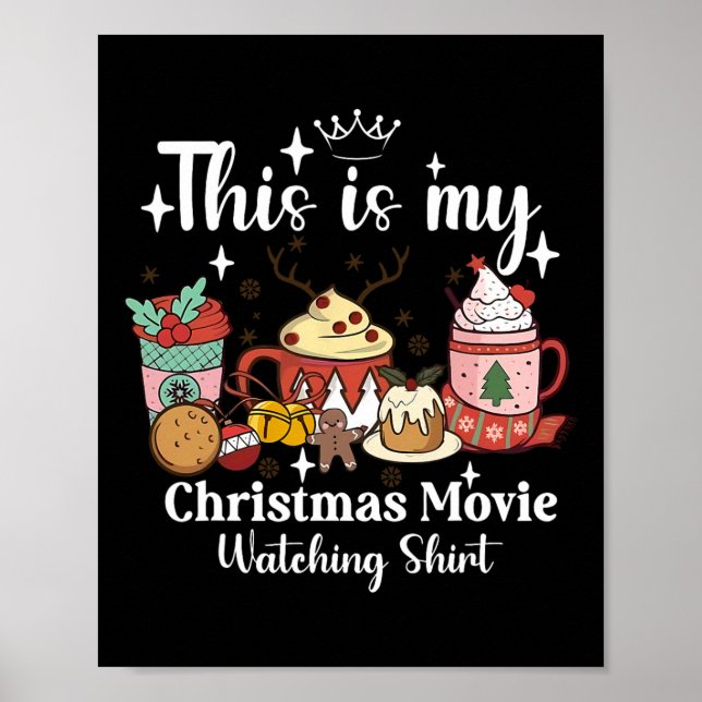 Poster This Is My Christmas Movie Watching Shirt Family M (Frente)