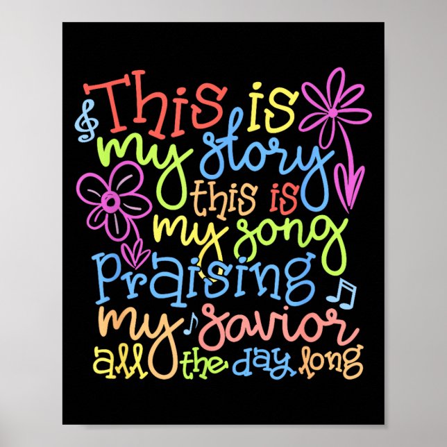 Poster This Is My Story - Christian Faith Gift  (Frente)