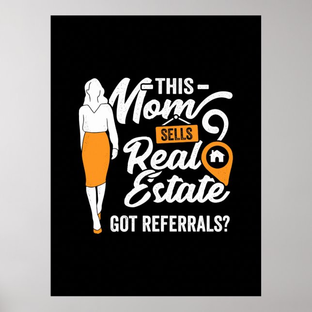Poster This Mom Sells Real Estate (Frente)