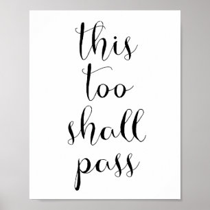 Poster This too shall pass