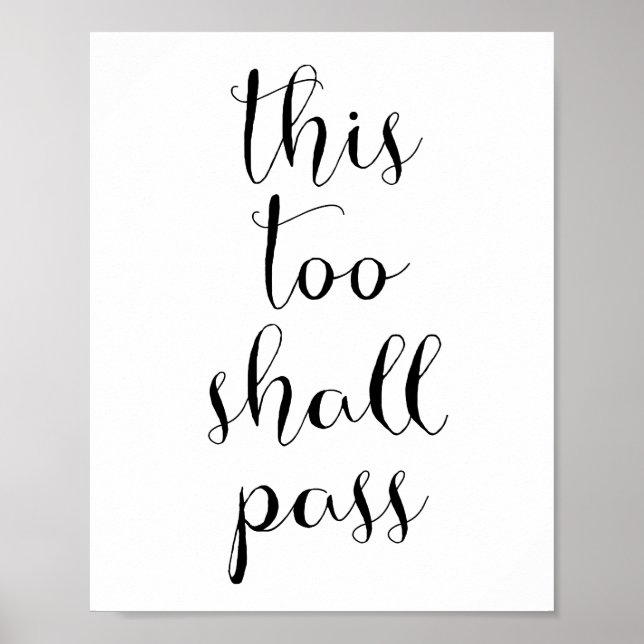 Poster This too shall pass (Frente)