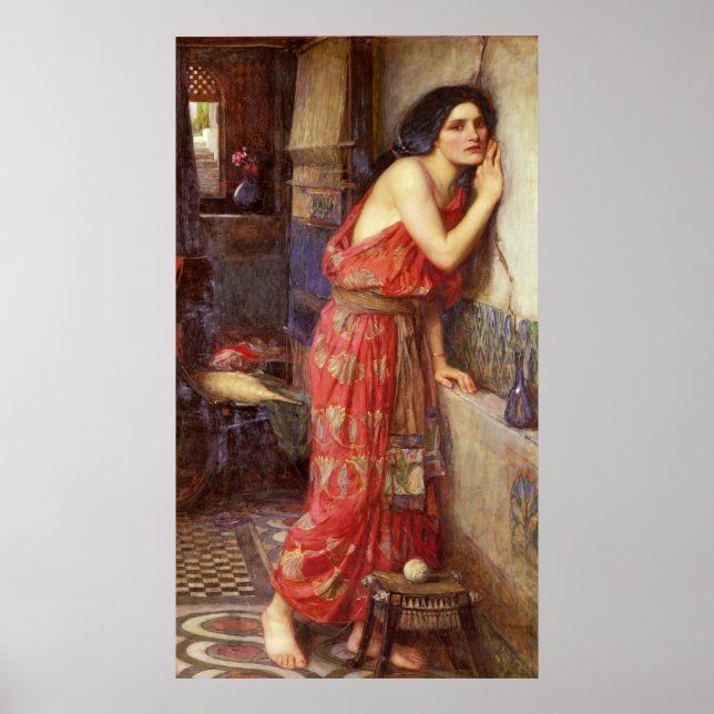 Pôster Thisbe por John William Waterhouse (Frente)