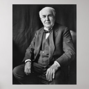 Pôster Thomas Alva Edison Portrait