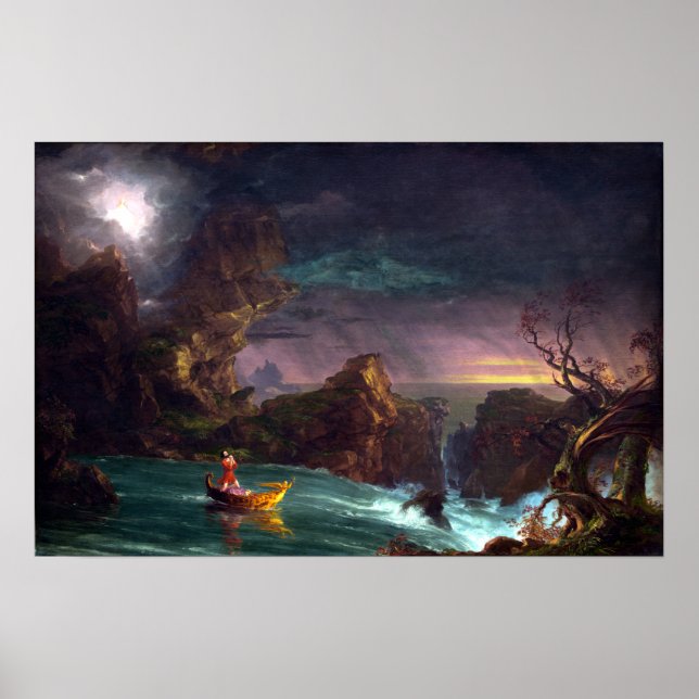 Poster Thomas Cole, a Viagem da Moradia da Vida (Frente)